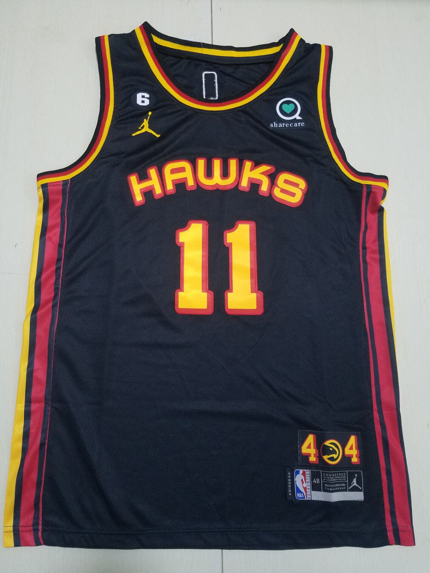 Men Atlanta Hawks #11 Young Black 2022 NBA Jersey->atlanta hawks->NBA Jersey